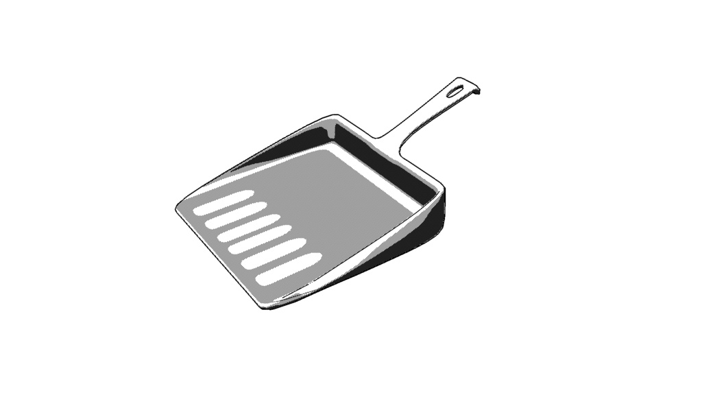 【3D素材_fbx】ちりとり