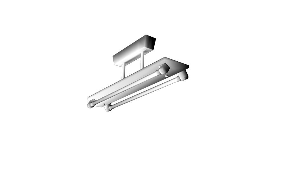 【3D素材_fbx】蛍光灯