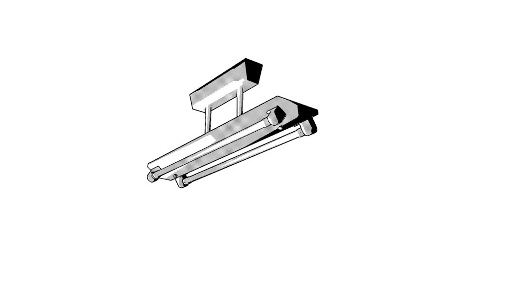 【3D素材_fbx】蛍光灯