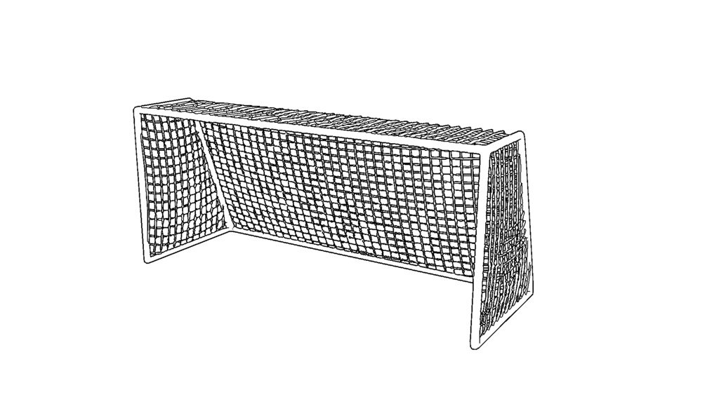 【3D素材_fbx】サッカーゴール