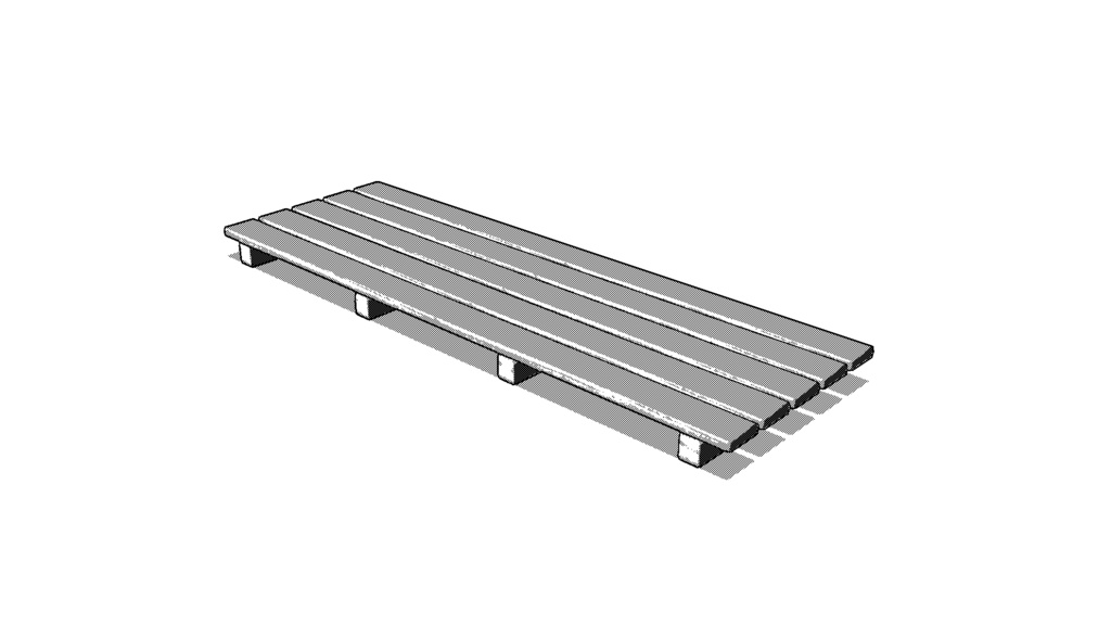 【3D素材_fbx】すのこ