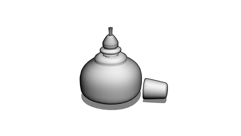 【3D素材_fbx】アルコールランプ