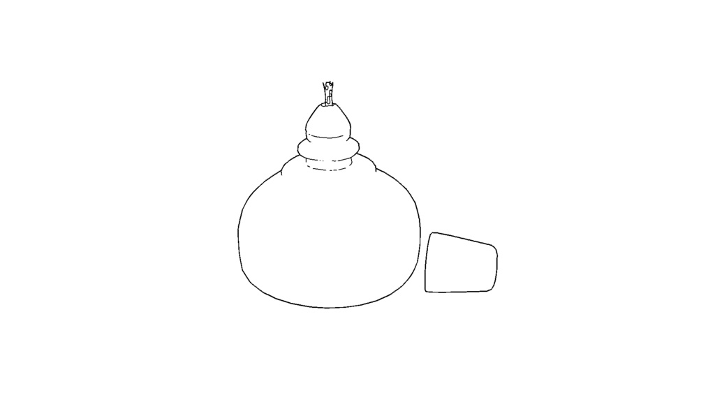 【3D素材_fbx】アルコールランプ