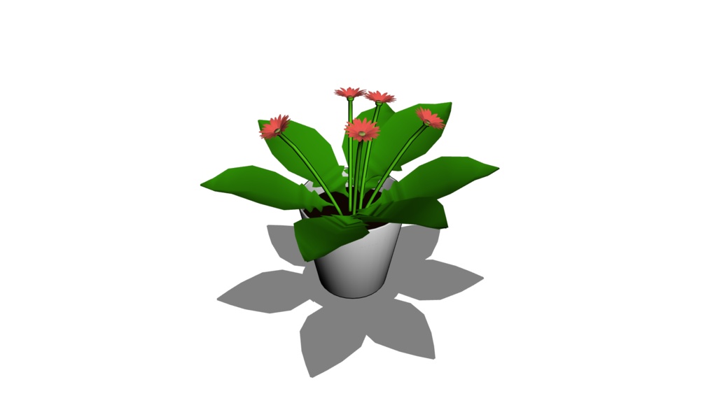 【3D素材_fbx】ガーベラ