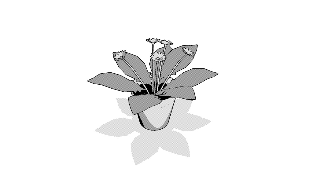 【3D素材_fbx】ガーベラ