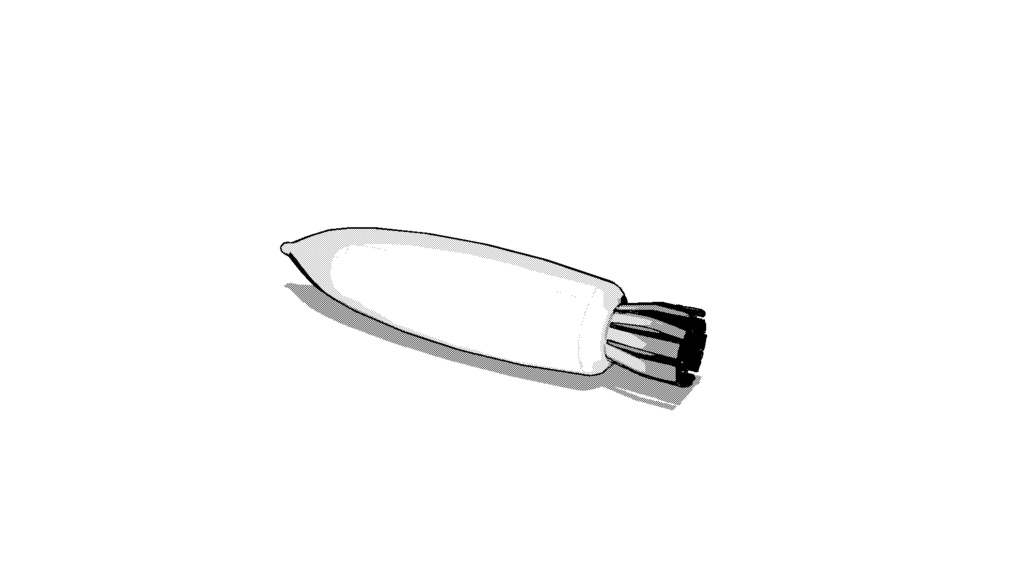 【3D素材_fbx】大根