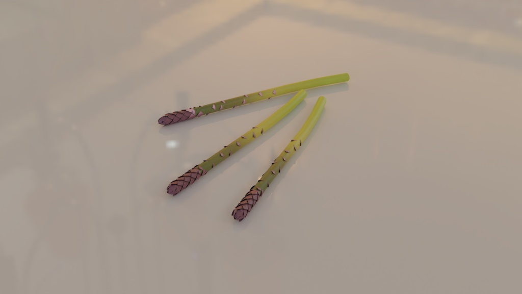 【3D素材_fbx】アスパラガス