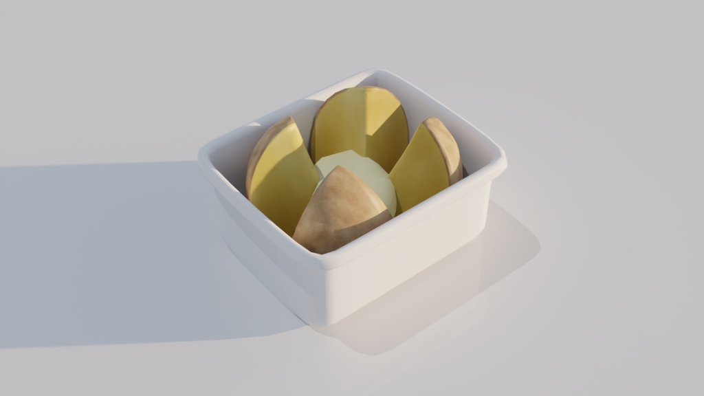 【3D素材_fbx】じゃがバター