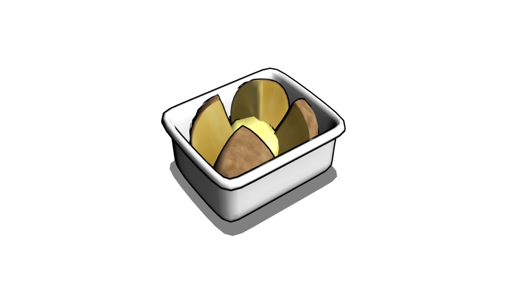 【3D素材_fbx】じゃがバター