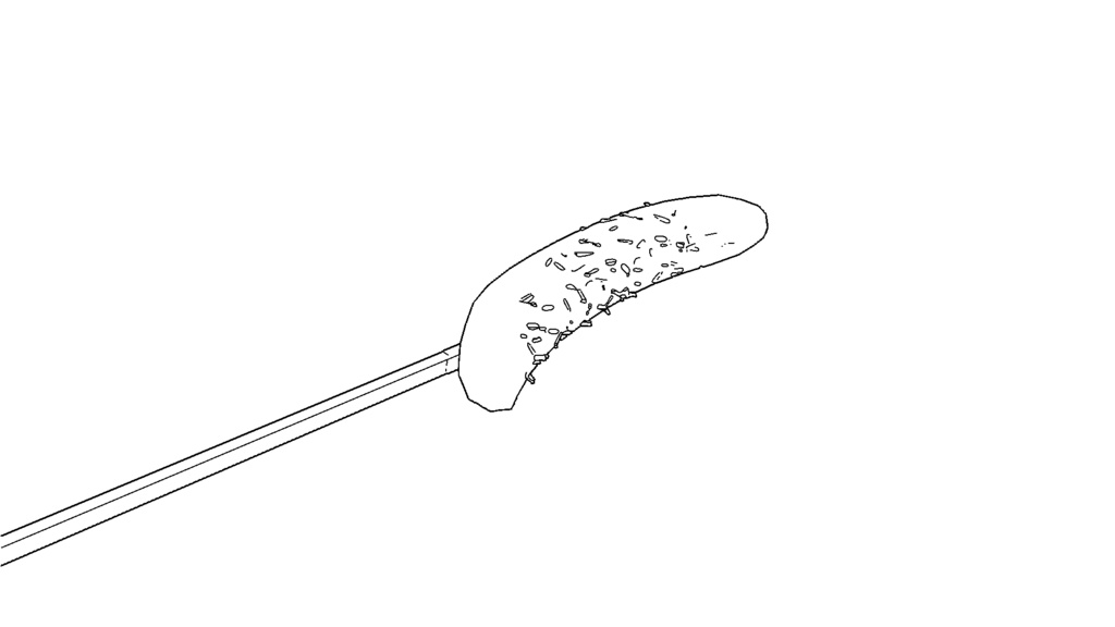 【3D素材_fbx】チョコバナナ