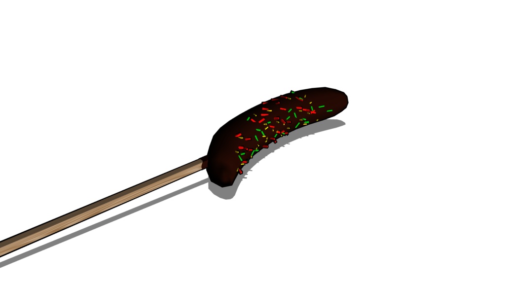【3D素材_fbx】チョコバナナ