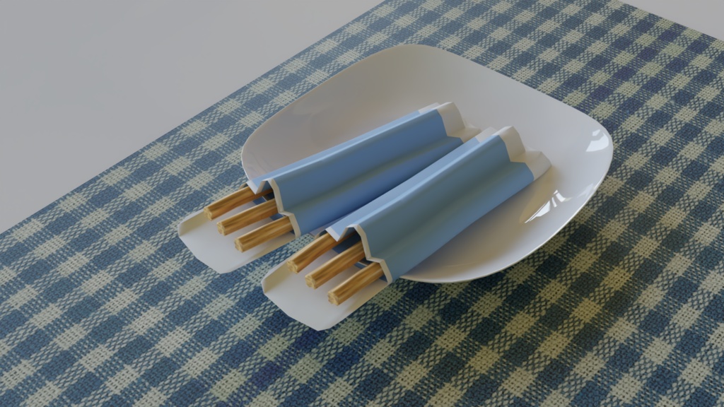 【3D素材_fbx】チュロス