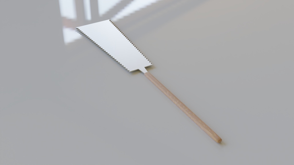 【3D素材_fbx】ノコギリ