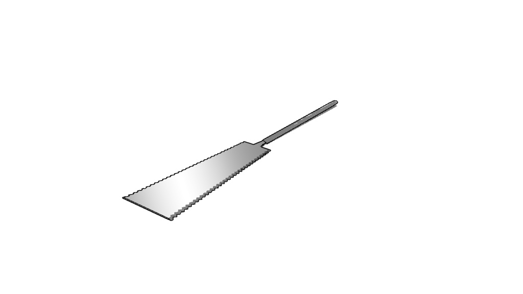 【3D素材_fbx】ノコギリ