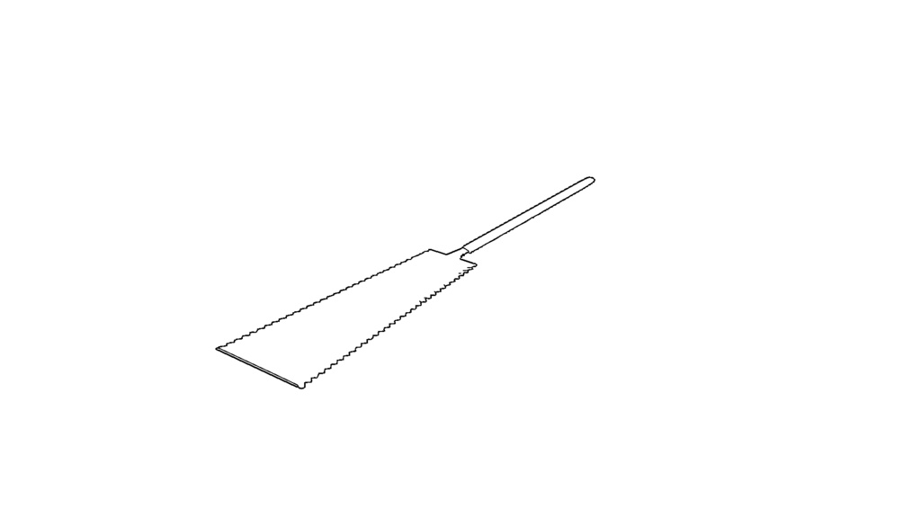 【3D素材_fbx】ノコギリ