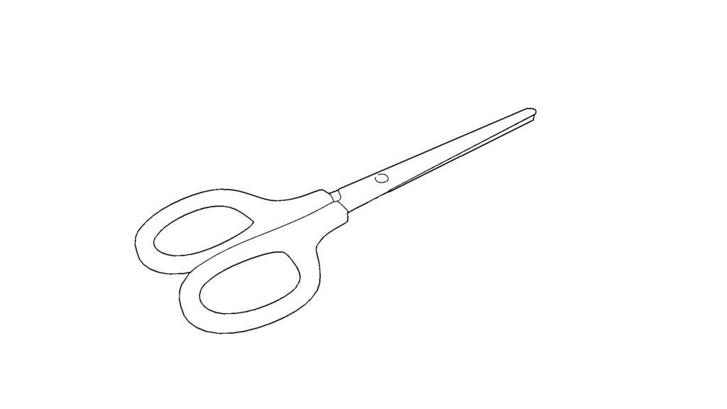 【3D素材_fbx】はさみ