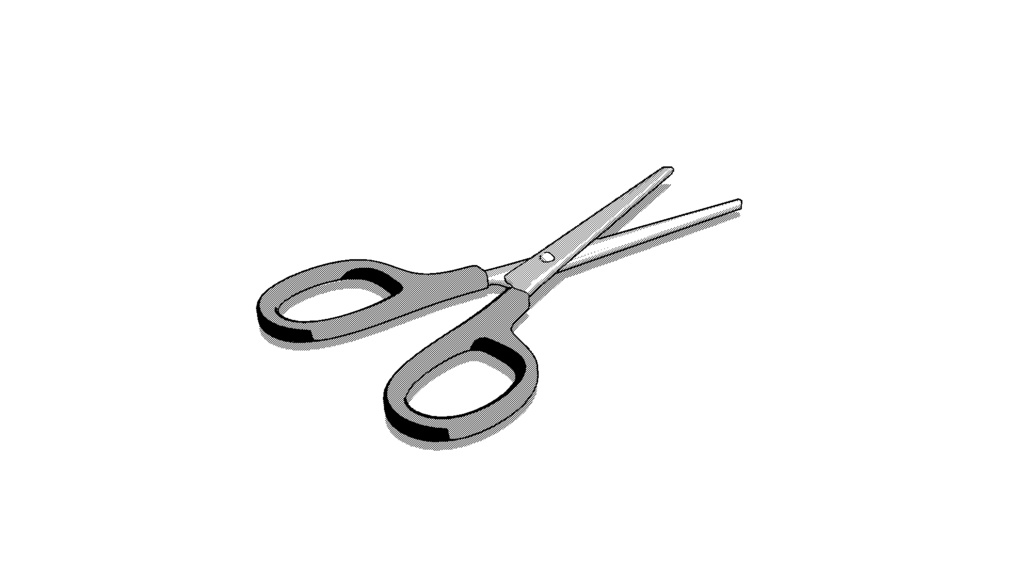 【3D素材_fbx】はさみ