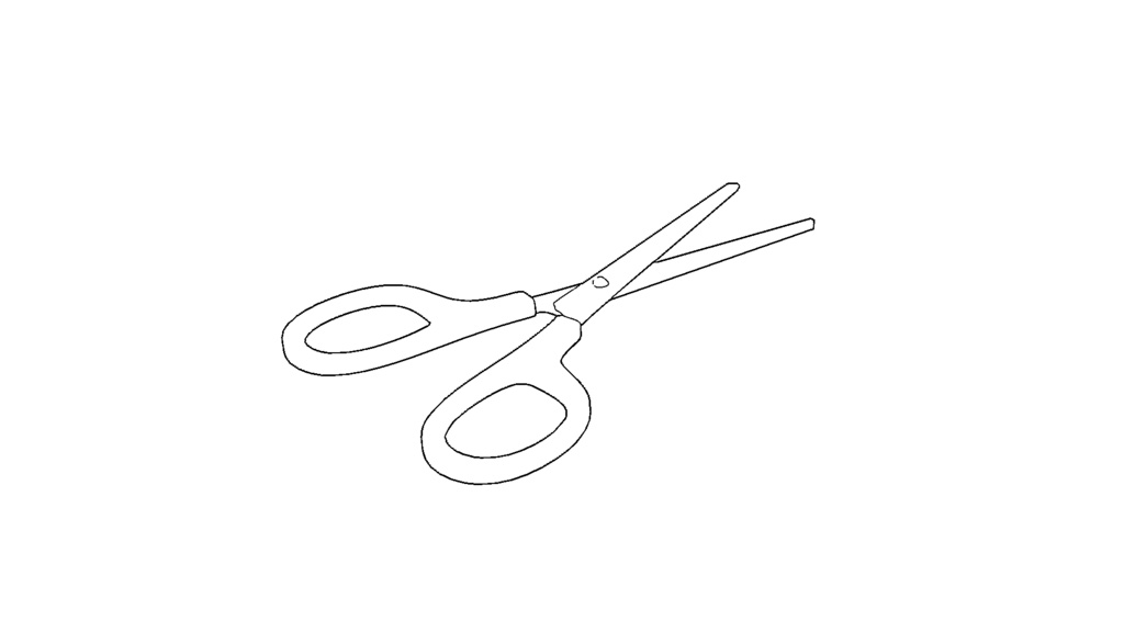 【3D素材_fbx】はさみ