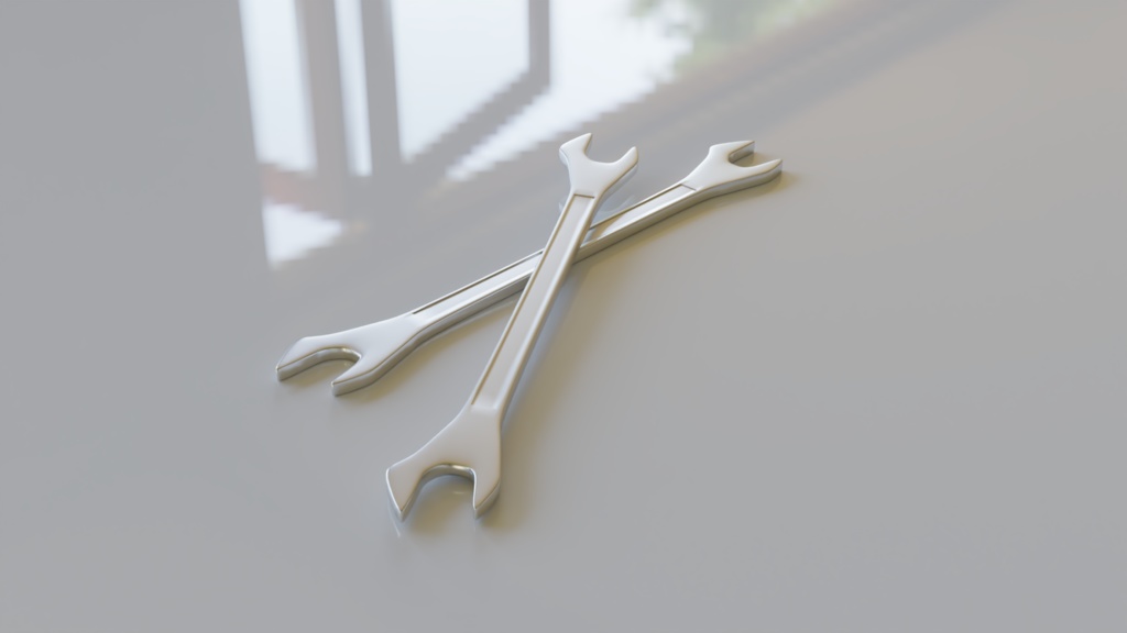 【3D素材_fbx】スパナ