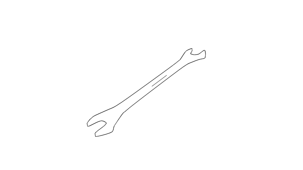 【3D素材_fbx】スパナ