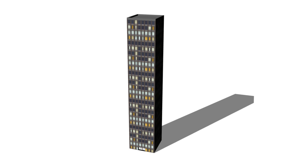 【3D素材_fbx】ビル