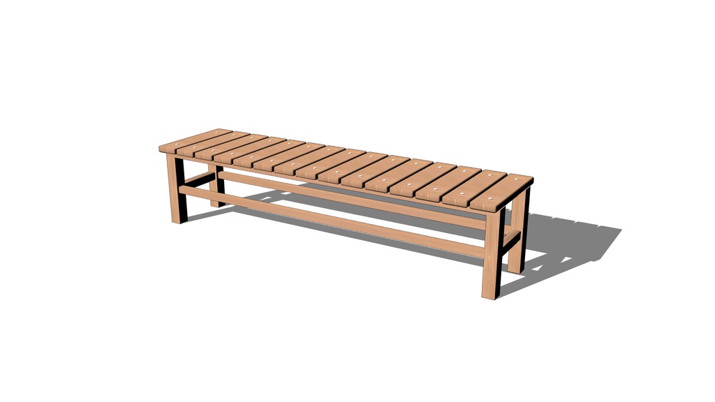 【3D素材_fbx】ベンチ