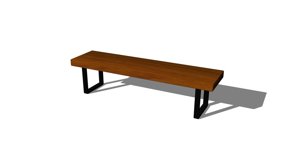 【3D素材_fbx】ベンチ