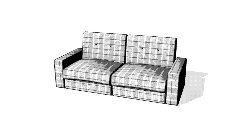 【3D素材_fbx】ソファ