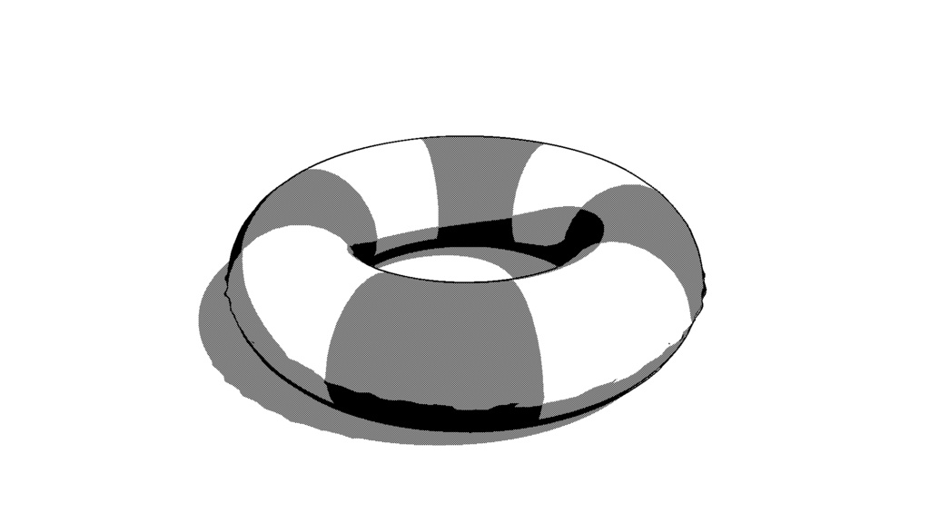 【3D素材_fbx】浮き輪