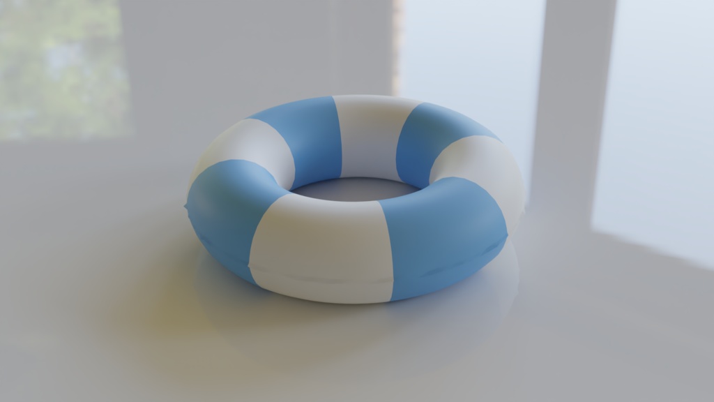 【3D素材_fbx】浮き輪