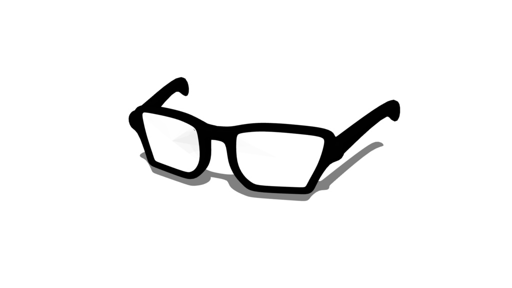 【3D素材_fbx】メガネ