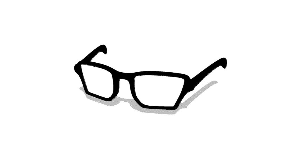 【3D素材_fbx】メガネ
