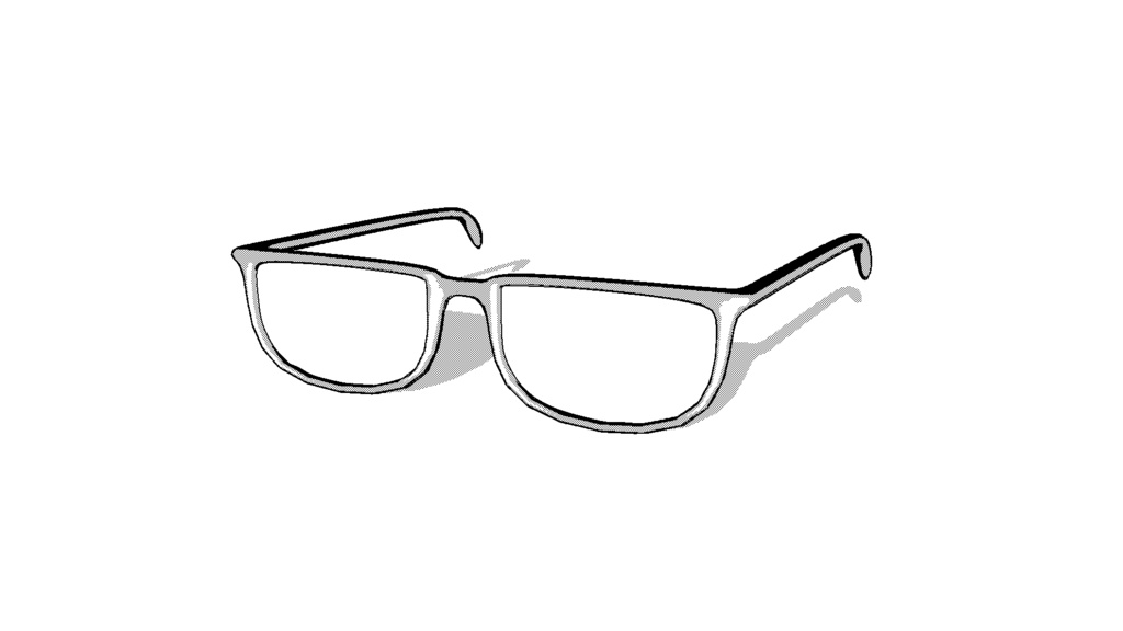 【3D素材_fbx】メガネ