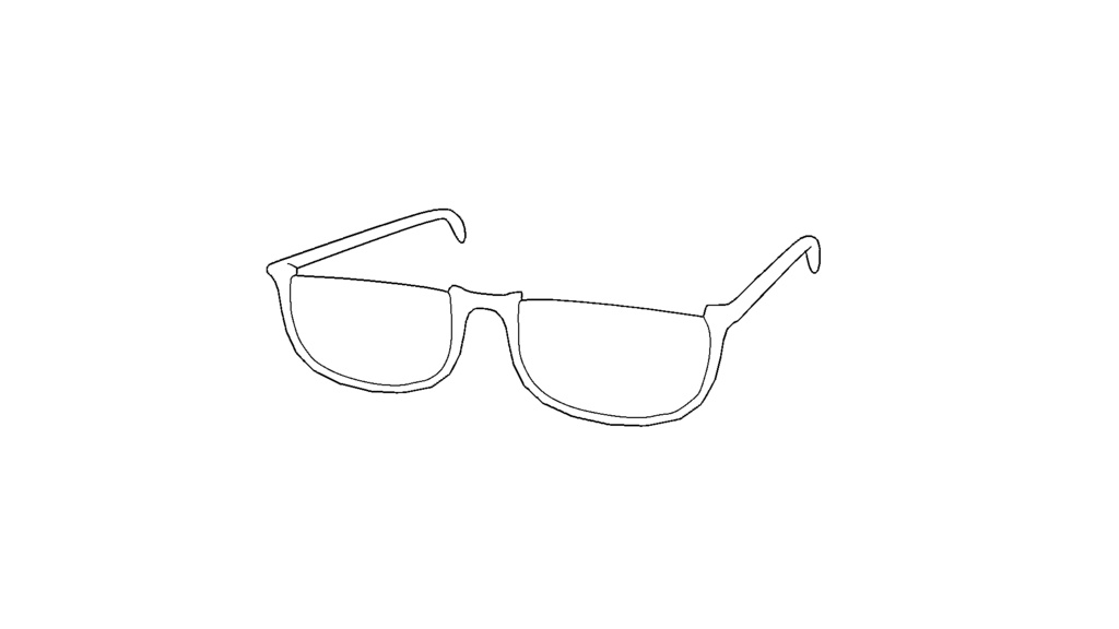 【3D素材_fbx】メガネ