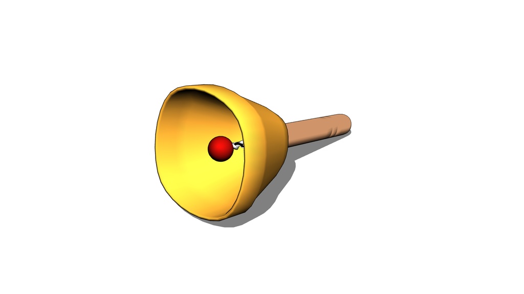 【3D素材_fbx】ハンドベル