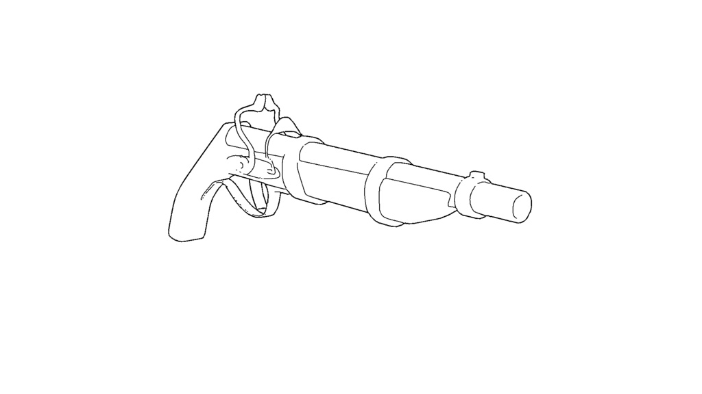 【3D素材_fbx】マスケット銃