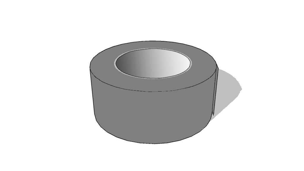 【3D素材_fbx】ガムテープ