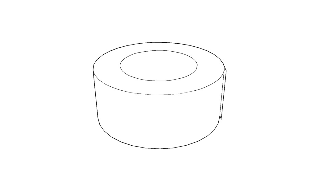 【3D素材_fbx】ガムテープ