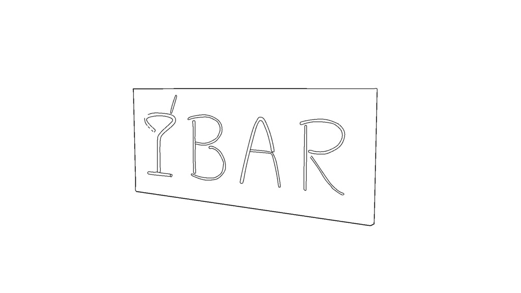 【3D素材_fbx】ネオンサイン