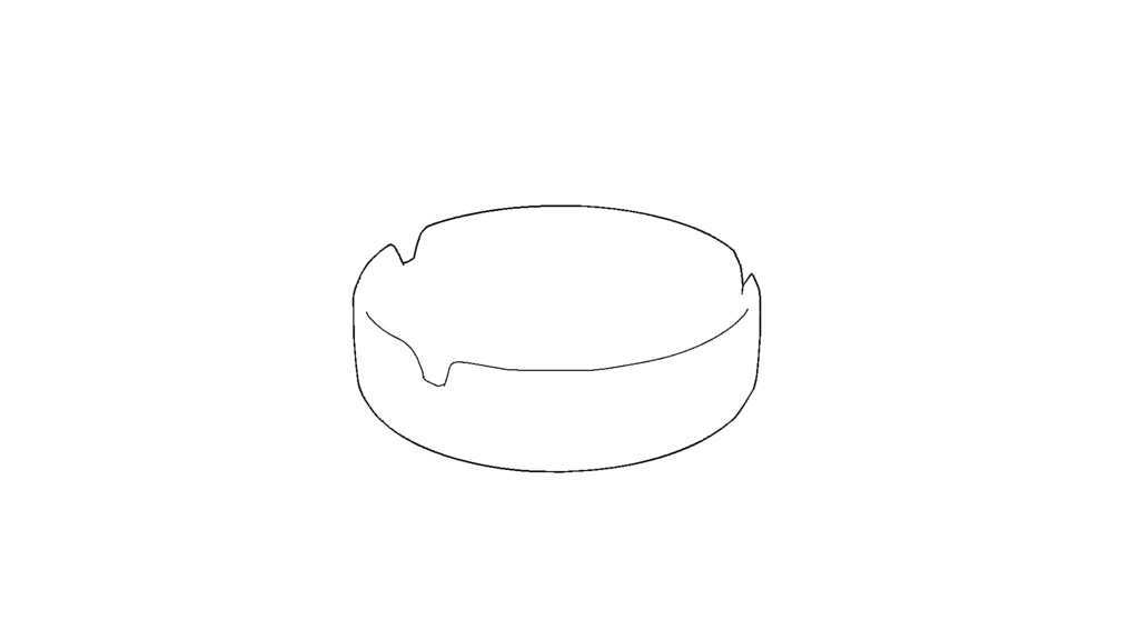 【3D素材_fbx】灰皿