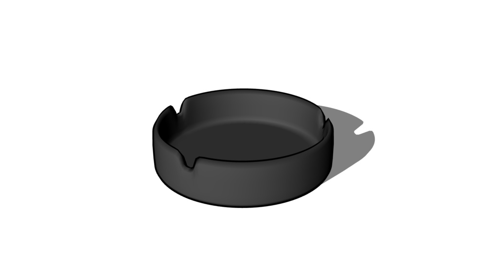 【3D素材_fbx】灰皿