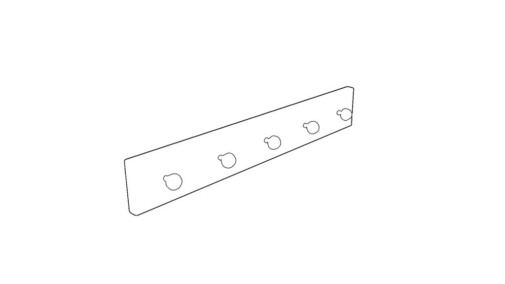 【3D素材_fbx】壁掛けハンガー