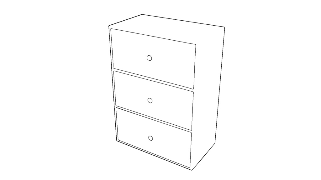 【3D素材_fbx】小棚