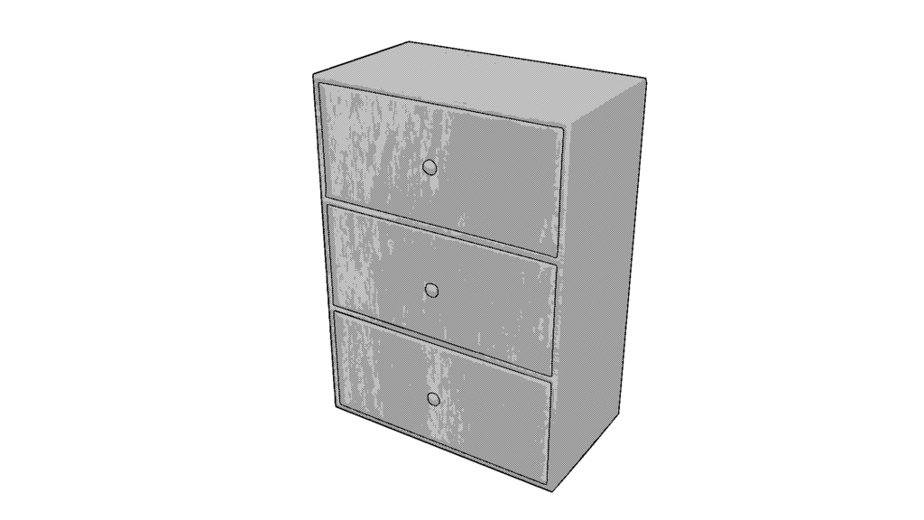 【3D素材_fbx】小棚