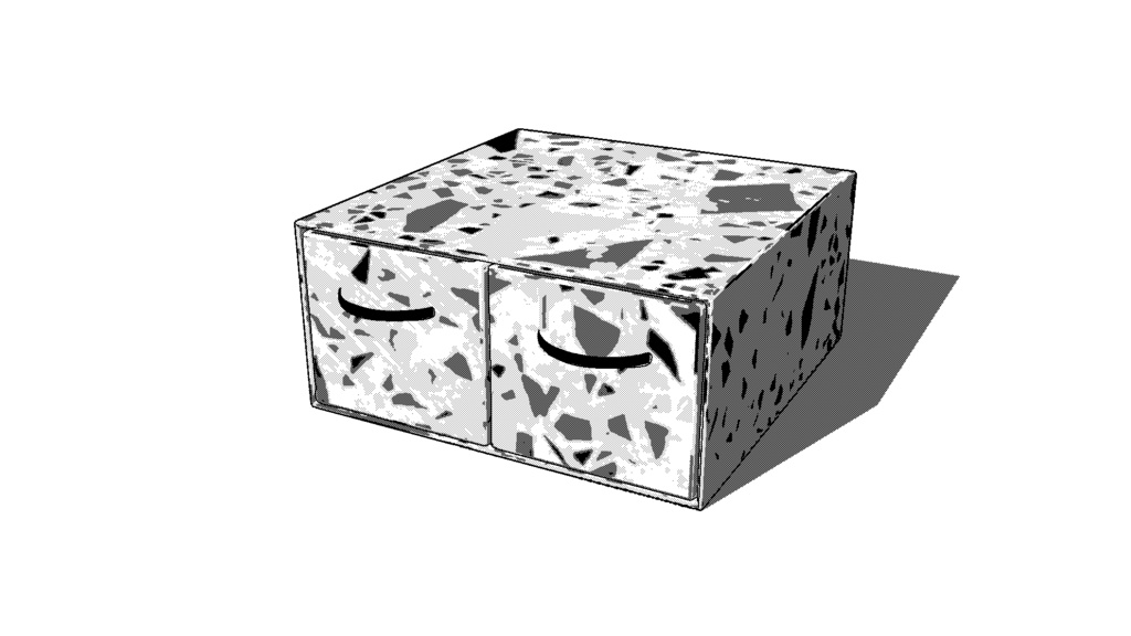 【3D素材_fbx】小物入れ