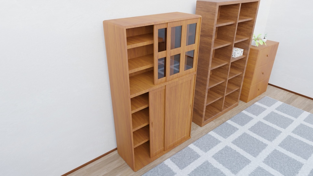 【3D素材_fbx】収納棚