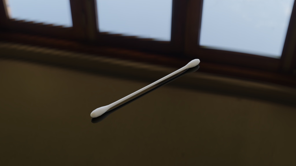 【3D素材_fbx】綿棒
