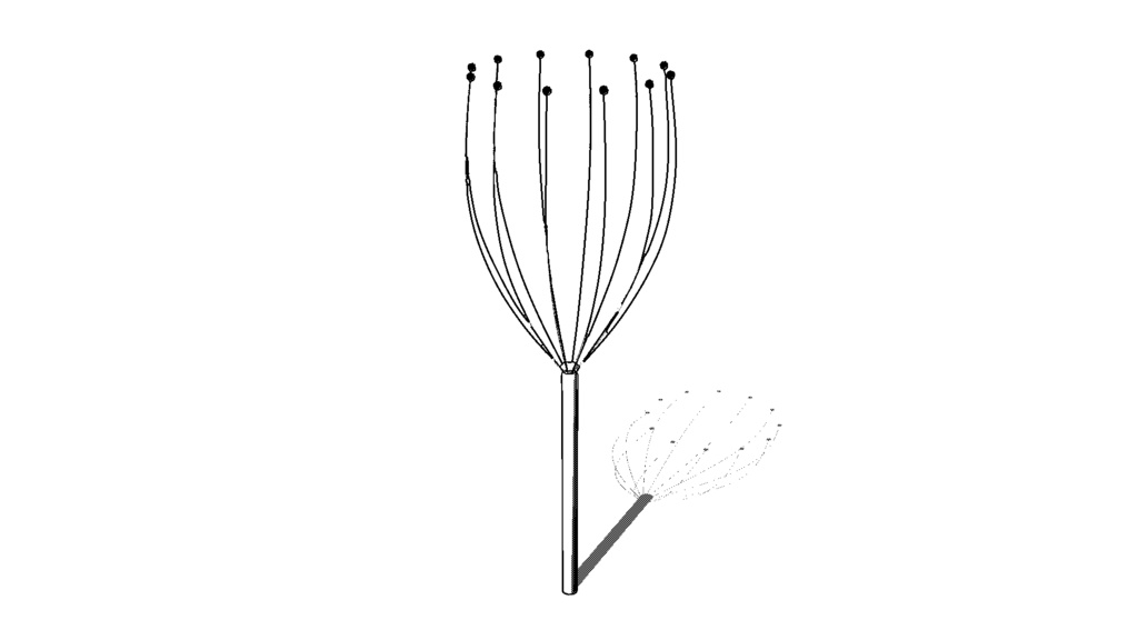 【3D素材_fbx】ヘッドスパワイヤー