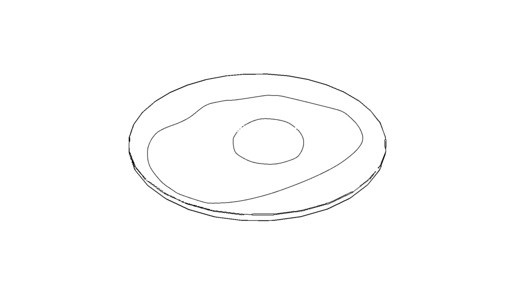 【3D素材_fbx】目玉焼き
