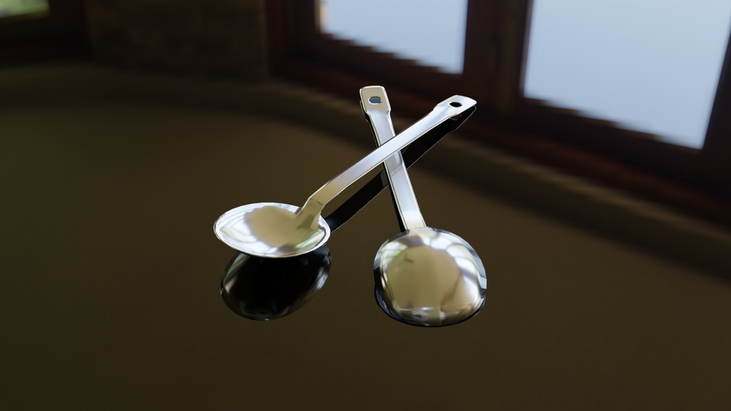 【3D素材_fbx】大さじスプーン